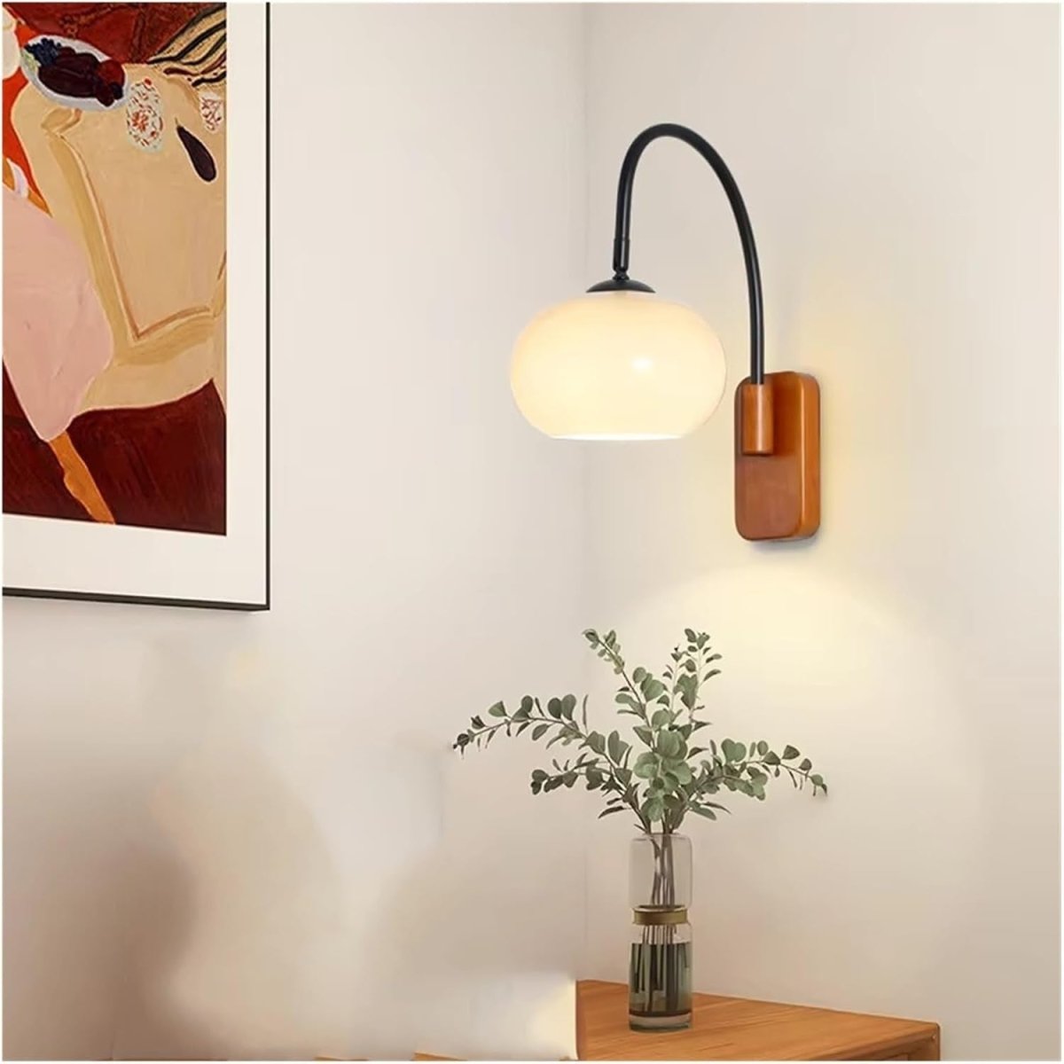 Rotatable Glass Wall Light Lamp - Bedside Lamp - Wild Eye Vision