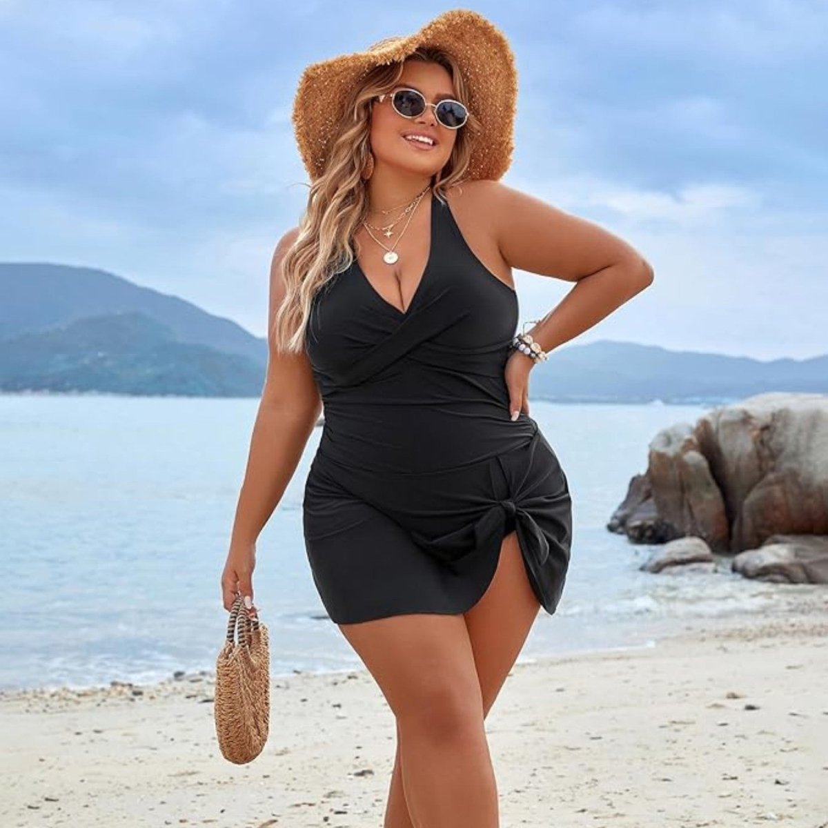 Ruched Tummy Control Swimsuit - Swimsuit - Wild Eye Vision