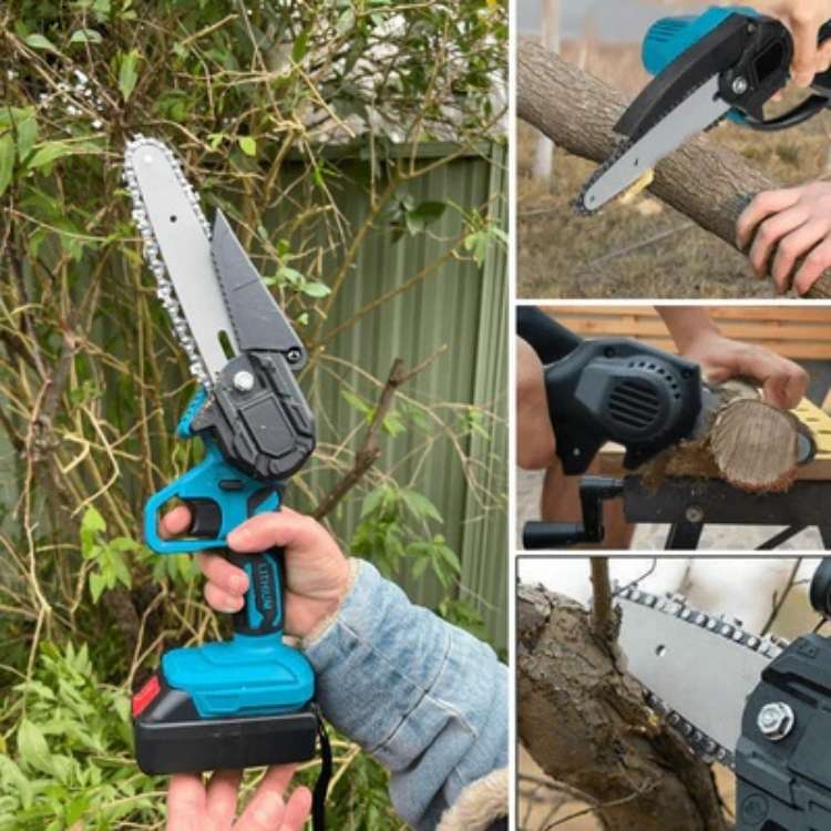 SharpEdge 6" Mini Cordless Electric Chainsaw - Electric Chainsaw - Wild Eye Vision