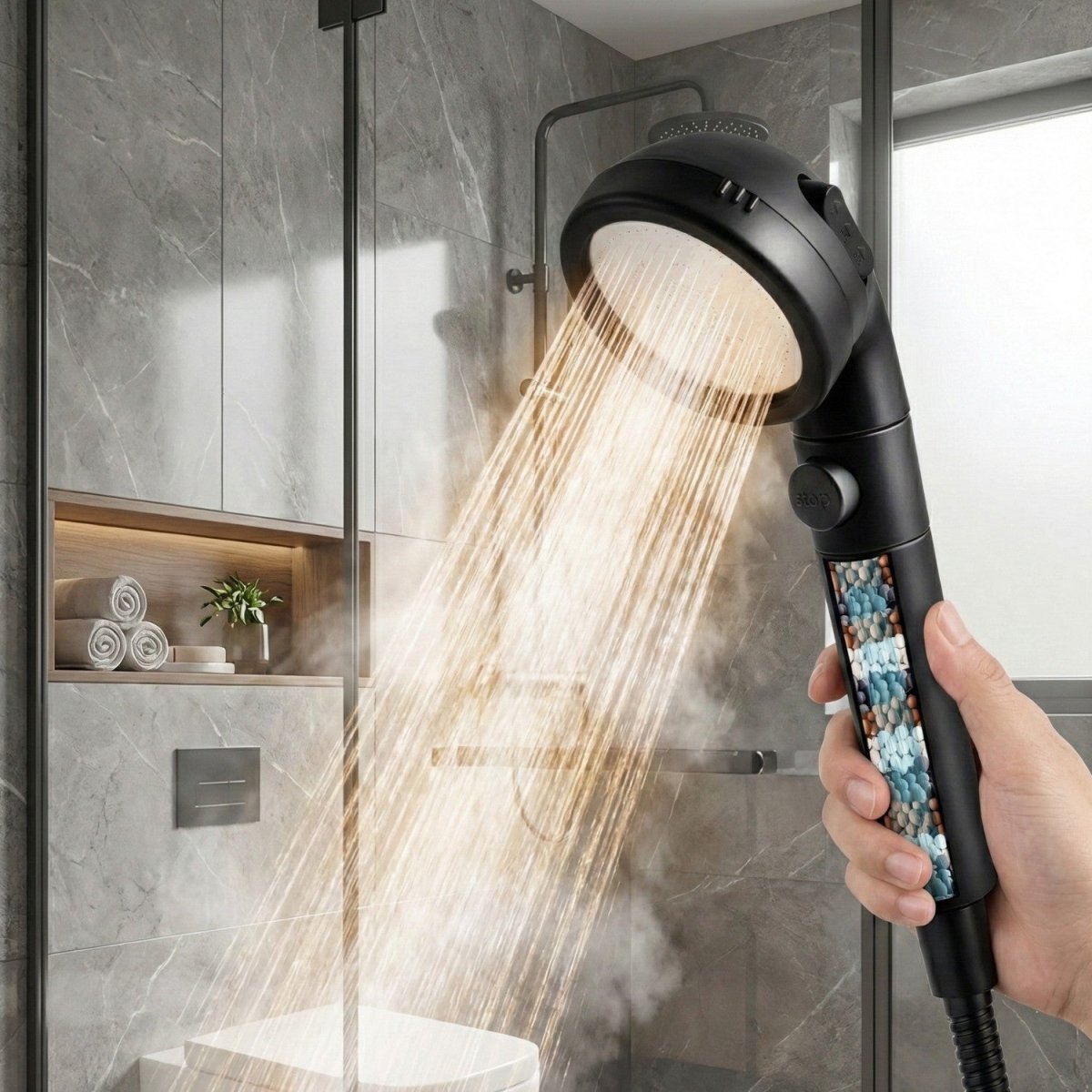 Shower Head with 3 Spray Modes - Shower Head - Wild Eye Vision