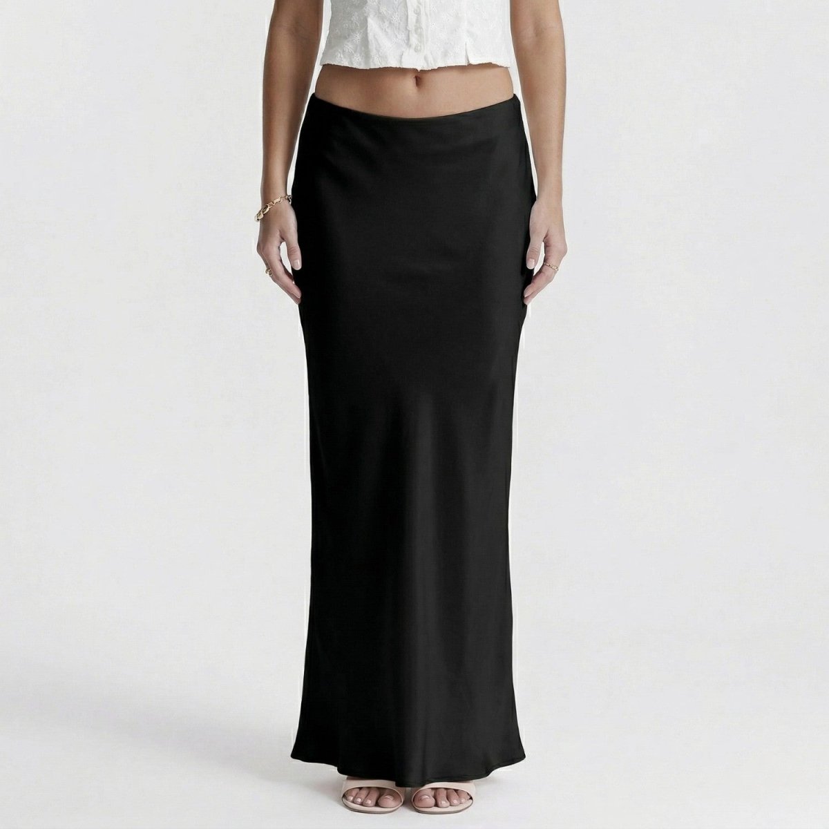 Silky High Waist Maxi Skirt - Maxi Dress - Wild Eye Vision