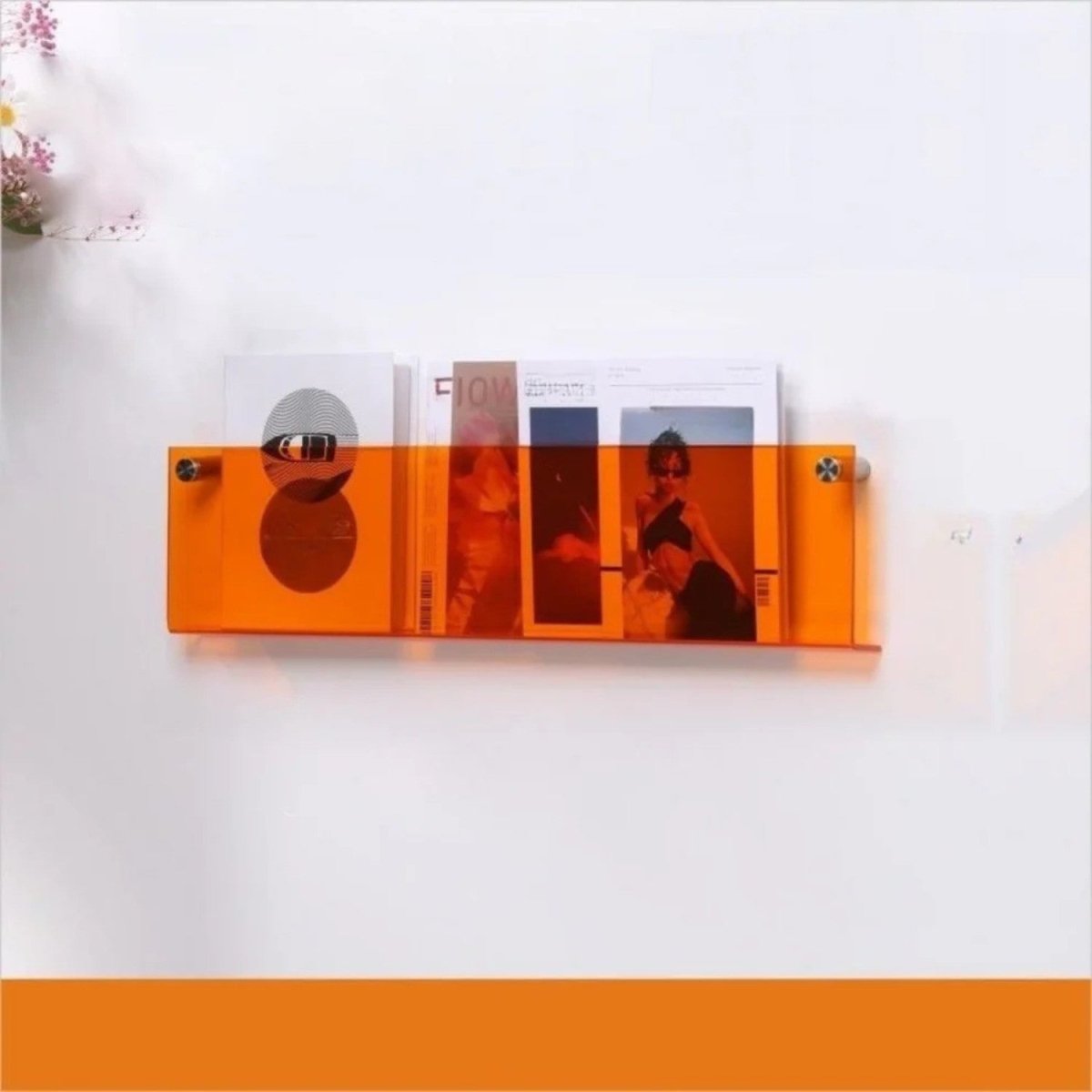Sleek Clear Acrylic Magazine Wall Shelf - Wall Shelf - Wild Eye Vision