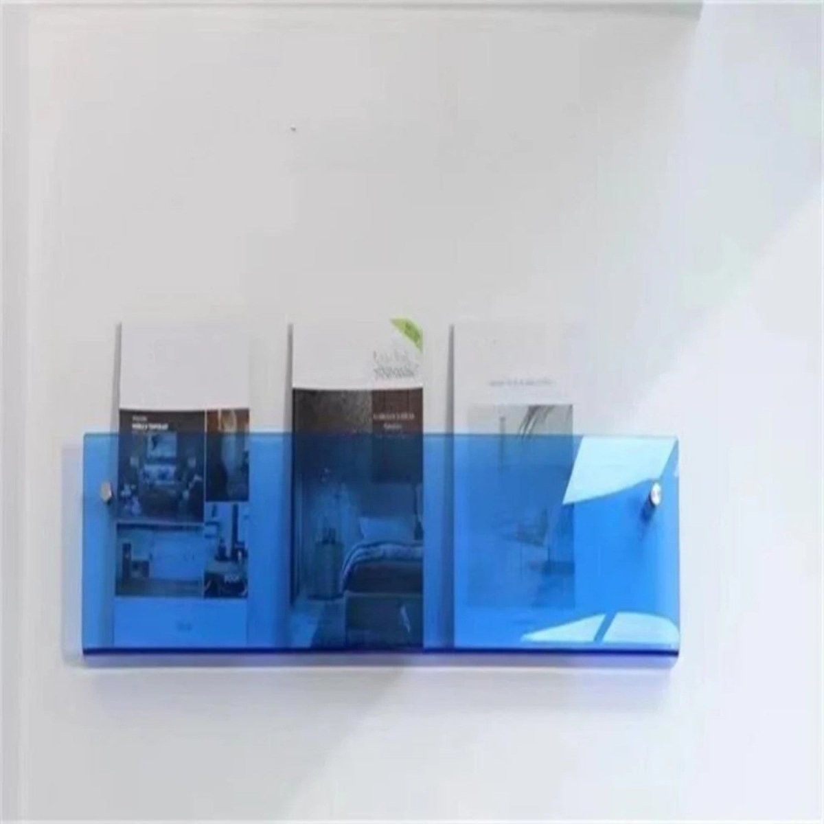 Sleek Clear Acrylic Magazine Wall Shelf - Wall Shelf - Wild Eye Vision