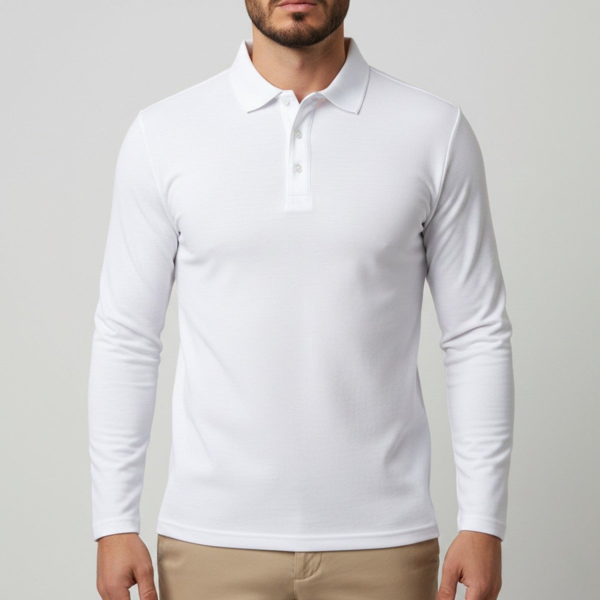 Slim Fit Long Sleeve Polo Shirt - Polo Shirts - Wild Eye Vision