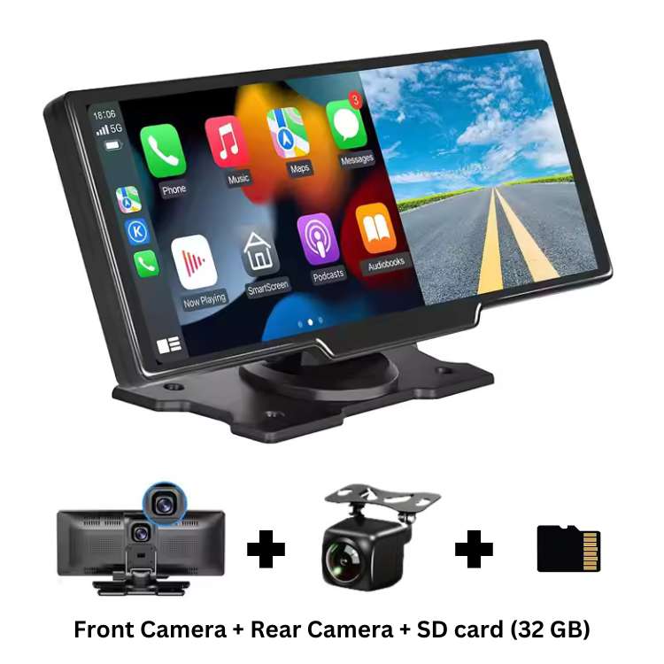SmartDrive 10.25” Wireless CarPlay & Android Auto Display - CarPlay - Wild Eye Vision