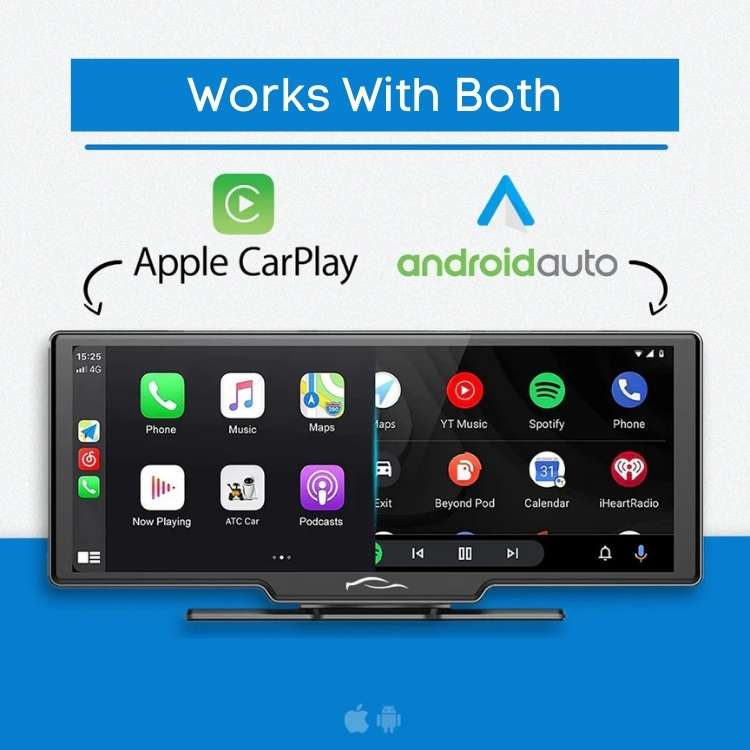 SmartDrive 10.25” Wireless CarPlay & Android Auto Display - CarPlay - Wild Eye Vision