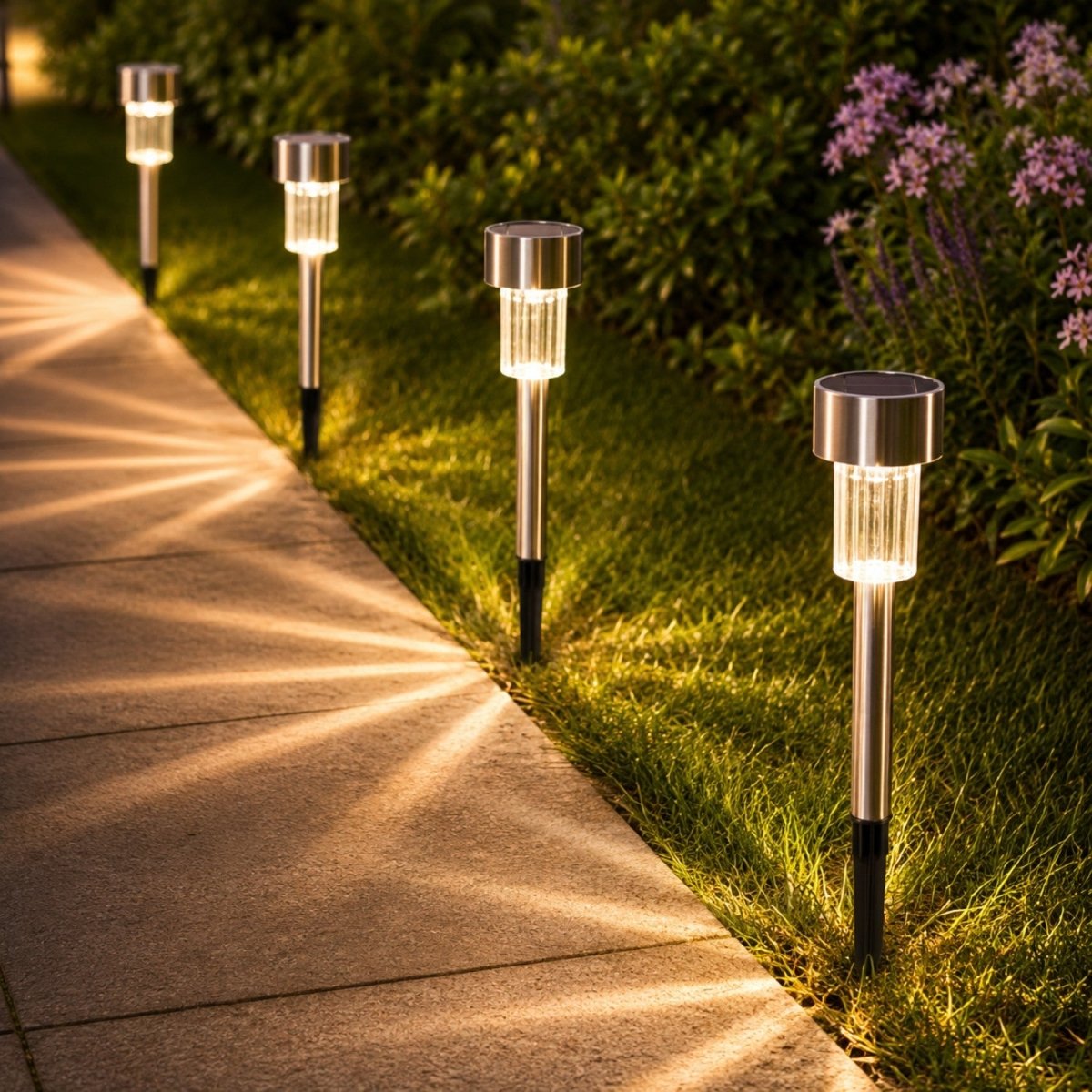 Solar LED Garden Path Lights - Garden Lights Outdoor - Wild Eye Vision