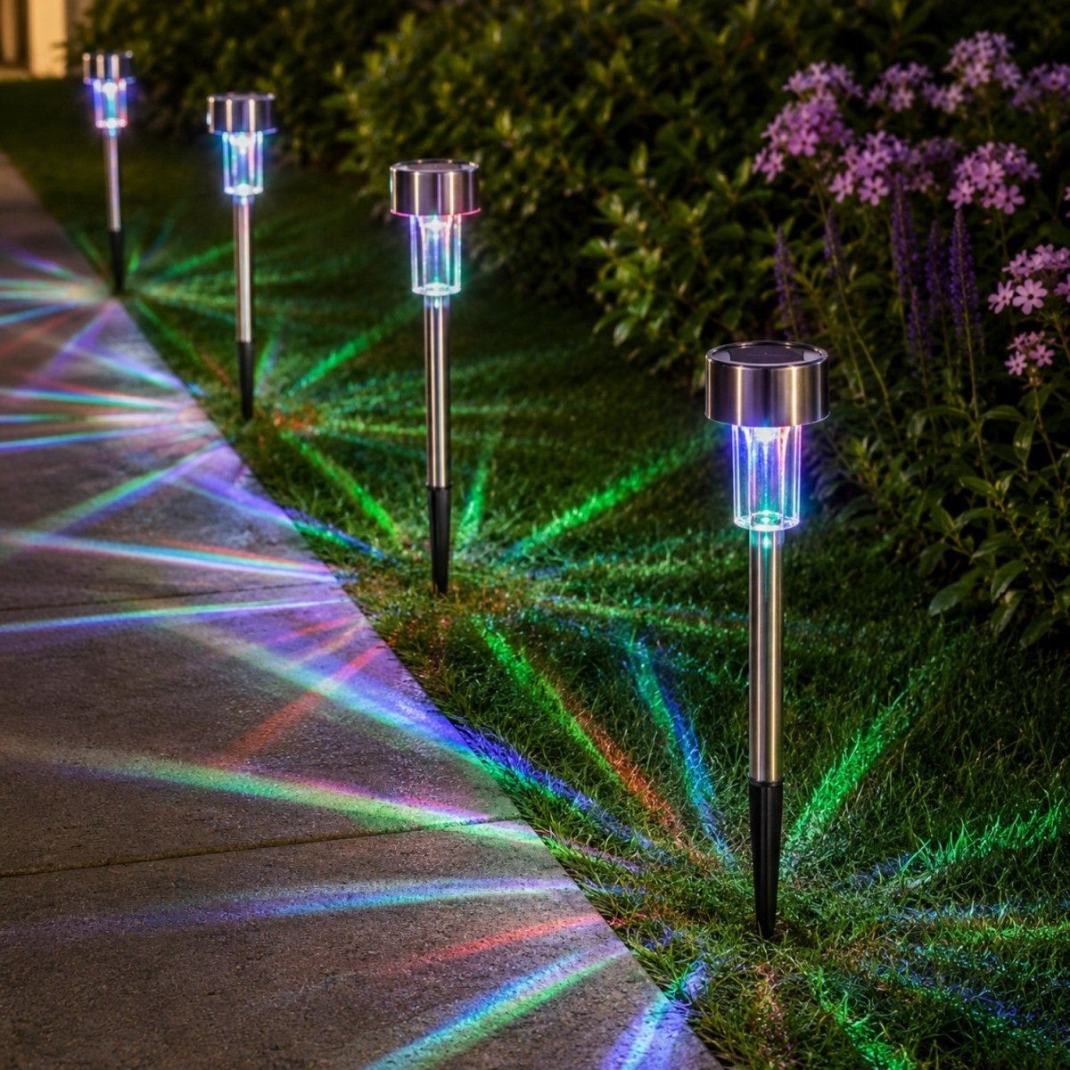 Solar LED Garden Path Lights - Garden Lights Outdoor - Wild Eye Vision