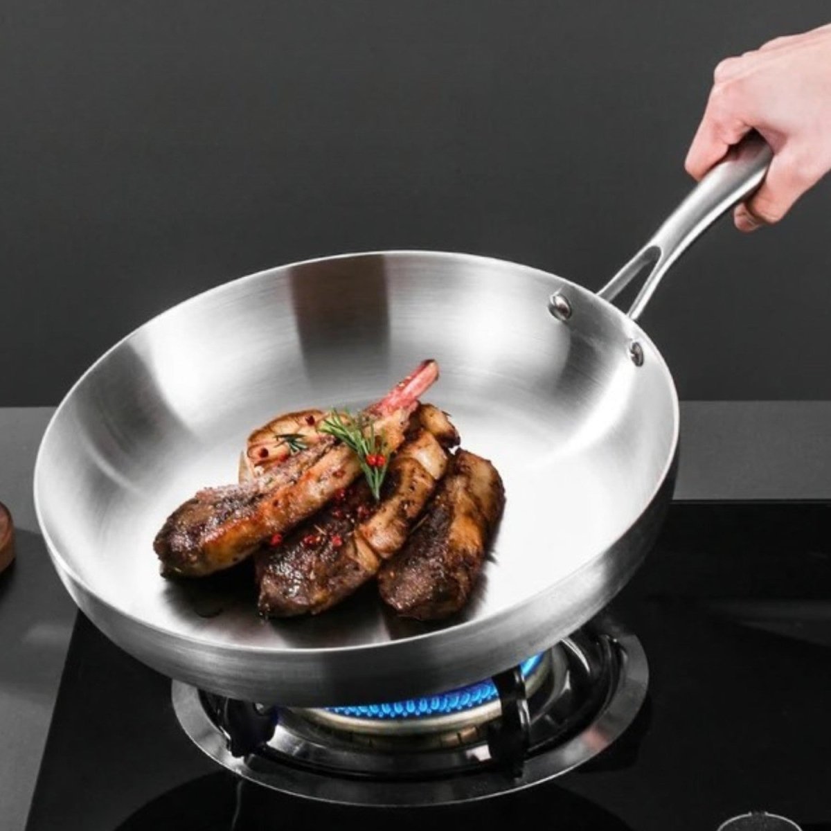 Stainless Steel Frying Pan - Frying Pan - Wild Eye Vision