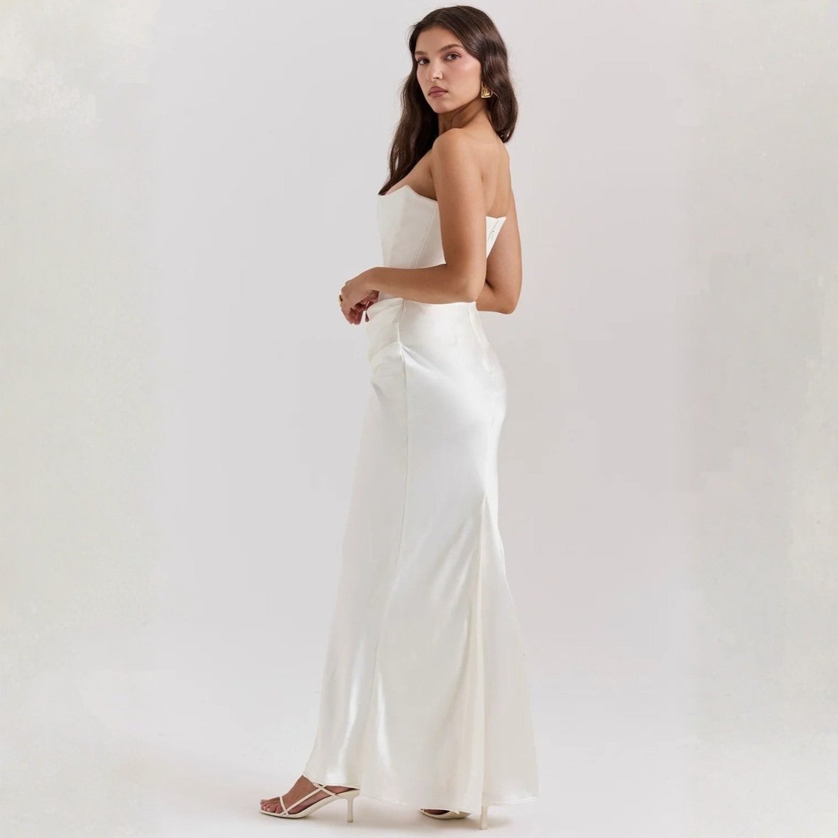 Strapless Corset Maxi Dress - Maxi Dress - Wild Eye Vision