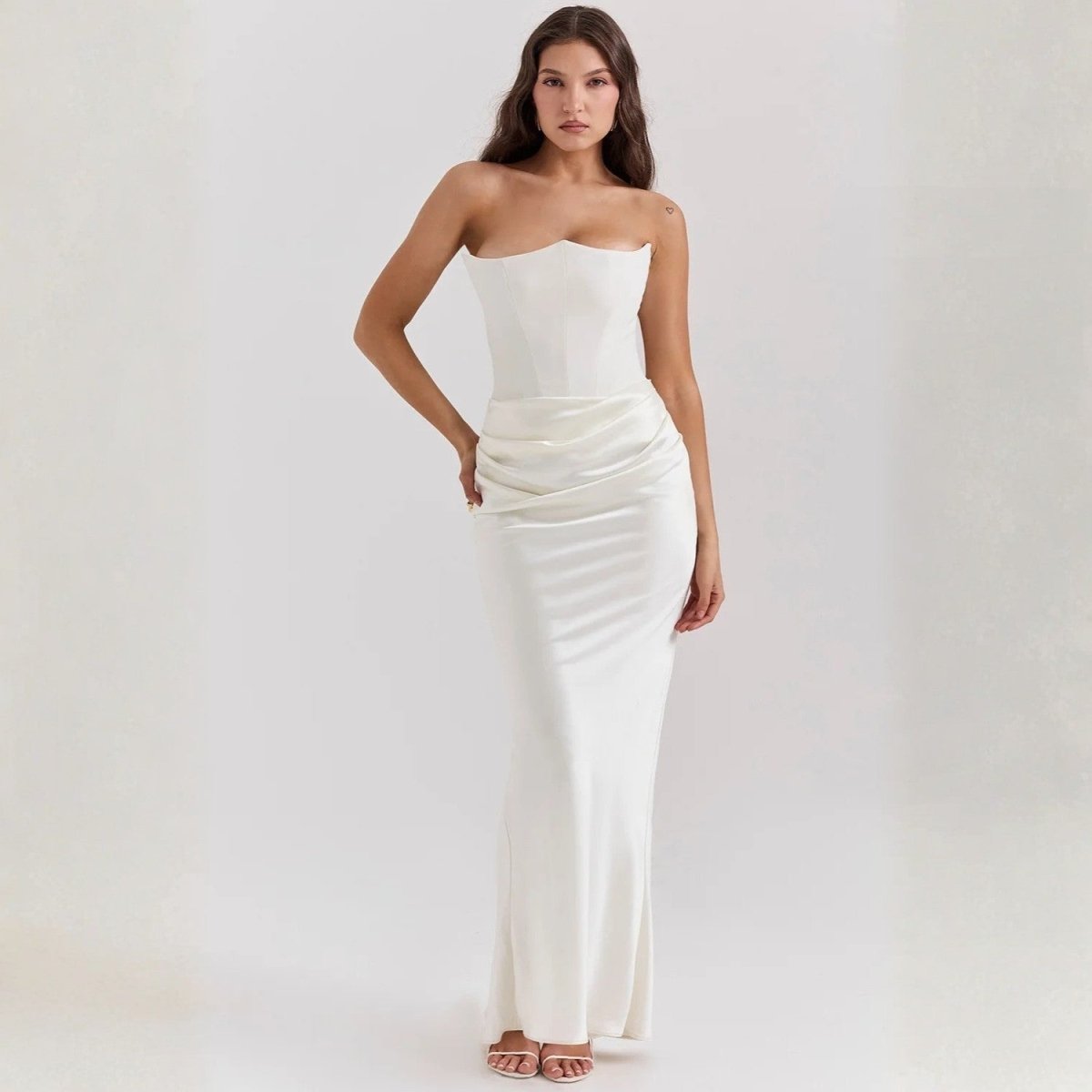 Strapless Corset Maxi Dress - Maxi Dress - Wild Eye Vision