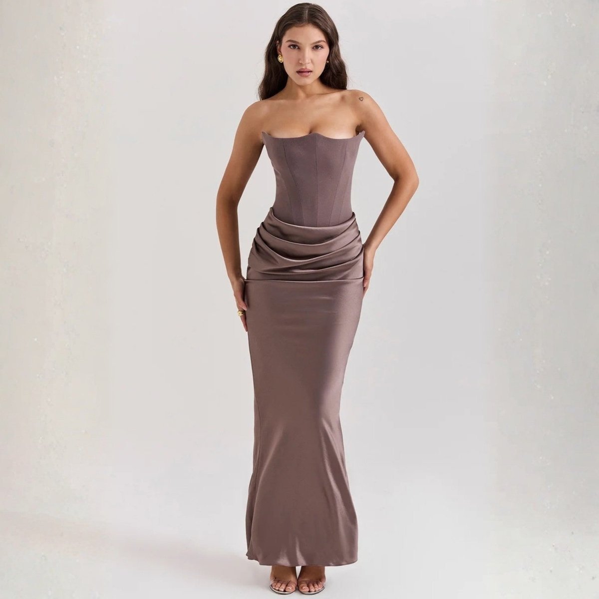 Strapless Corset Maxi Dress - Maxi Dress - Wild Eye Vision