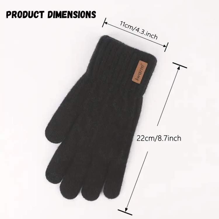 Stylish Alpaca Knit Gloves - Knit Gloves - Wild Eye Vision