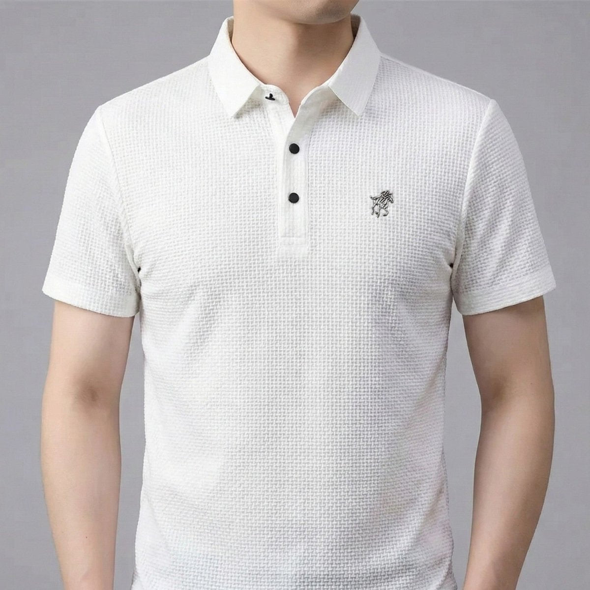 Textured Slim Fit Polo Shirt - Polo Shirts - Wild Eye Vision