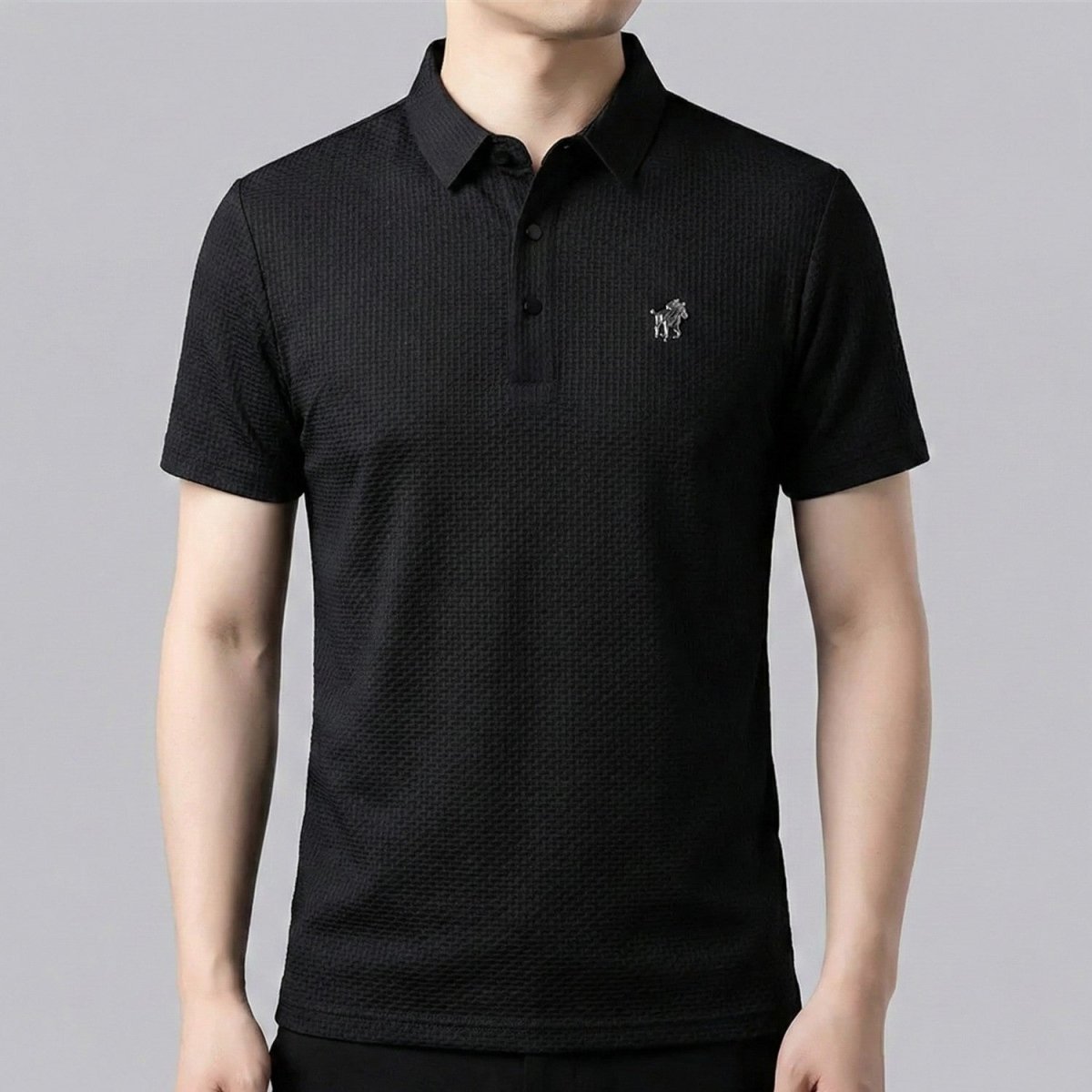 Textured Slim Fit Polo Shirt - Polo Shirts - Wild Eye Vision