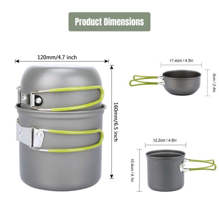 Ultralight Camping Cooking Set - Camping Cooking Set - Wild Eye Vision