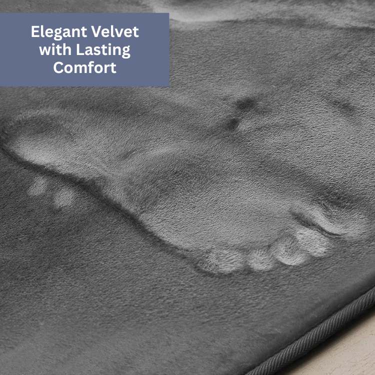 VelvetLuxe 3 - Piece Foam Bath Mat Set - Bath Mat Set - Wild Eye Vision