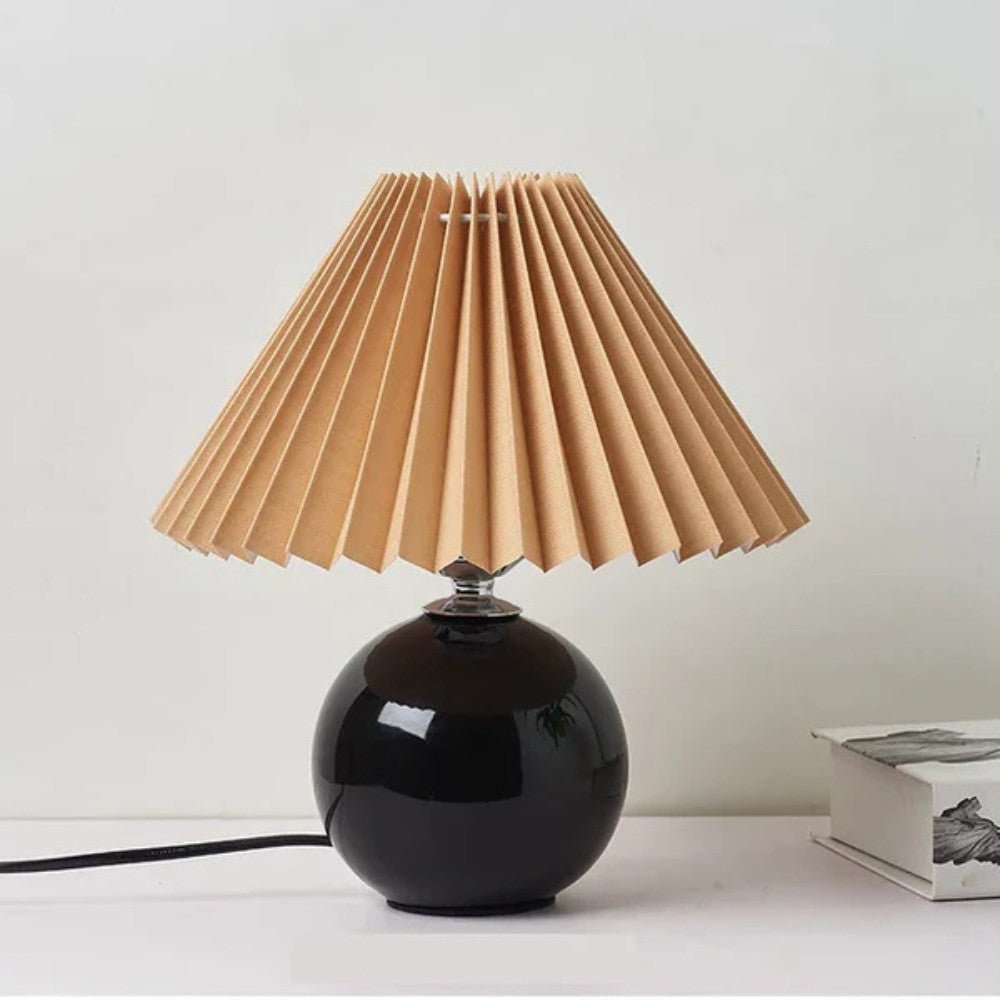 Vintage Pleated Shade Table Lamp - Table Lamp - Wild Eye Vision