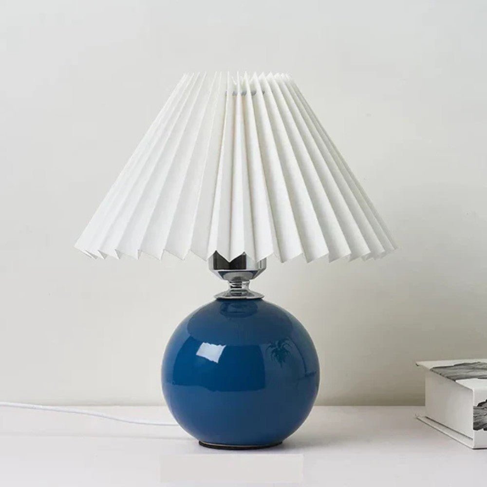 Vintage Pleated Shade Table Lamp - Table Lamp - Wild Eye Vision