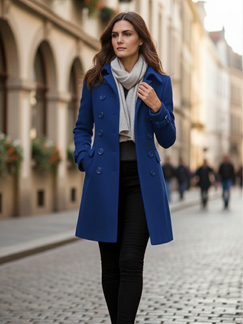 Women's Classic Double Breasted Coat - Women's Coat - Wild Eye Vision