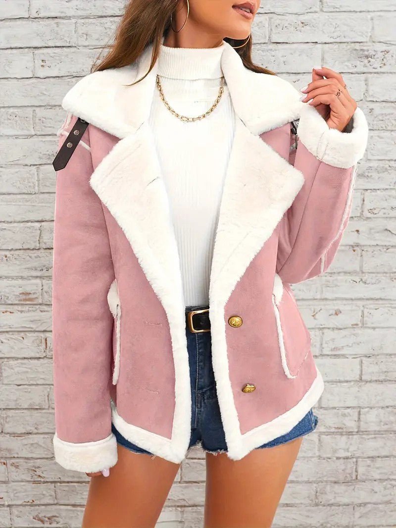 Women's Elegant Lapel Winter Coat - Women's Coat - Wild Eye Vision
