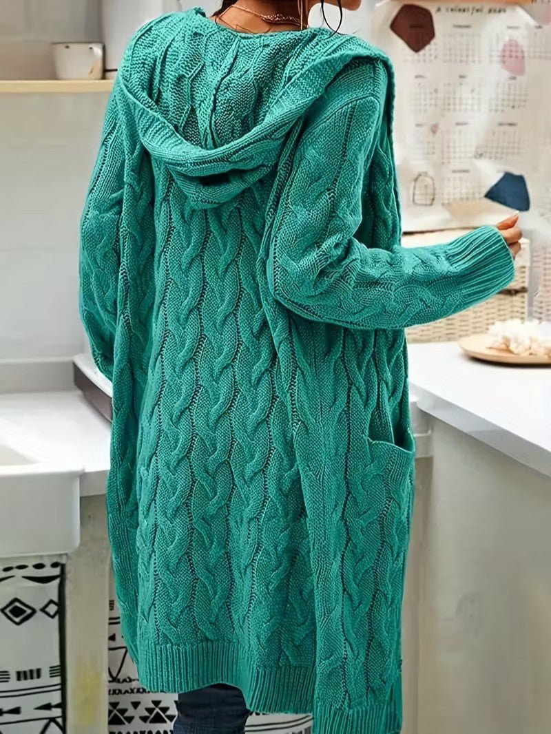 Women's Hooded Knit Cardigan - Women Knit Cardigan - Wild Eye Vision