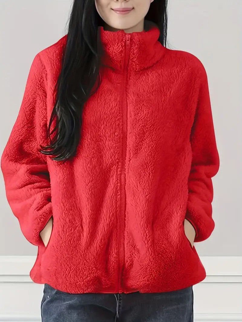 Women’s Light Fleece Winter Jacket - Women's Winter Jacket - Wild Eye Vision