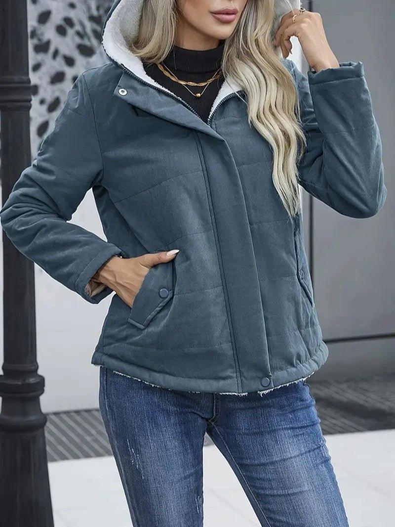 Women’s Lightweight Hooded Winter Jacket - Women's Winter Jacket - Wild Eye Vision