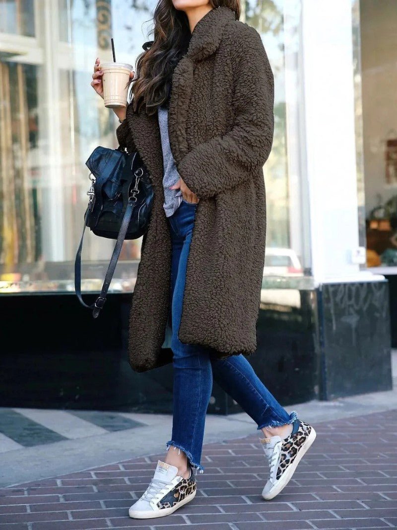 Women’s Long Fleece Coat - Women's Coat - Wild Eye Vision