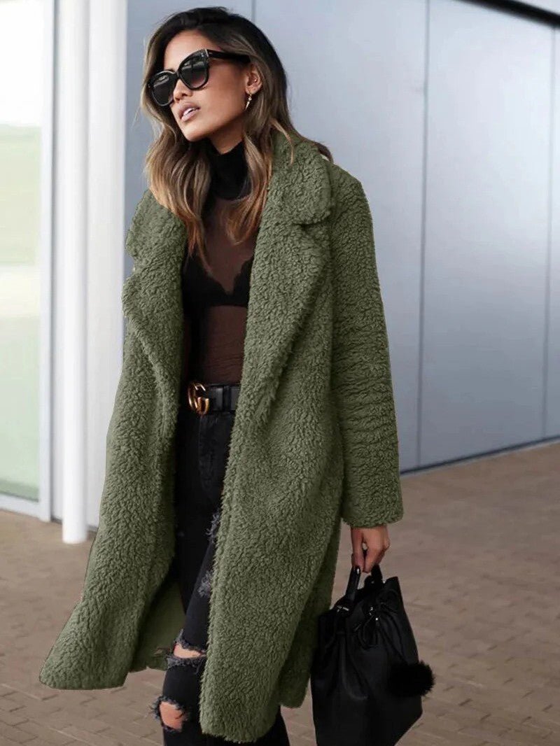 Women’s Long Fleece Coat - Women's Coat - Wild Eye Vision