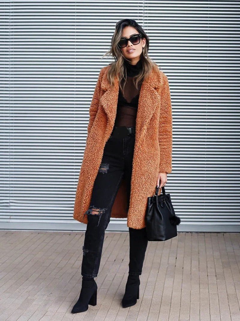 Women’s Long Fleece Coat - Women's Coat - Wild Eye Vision