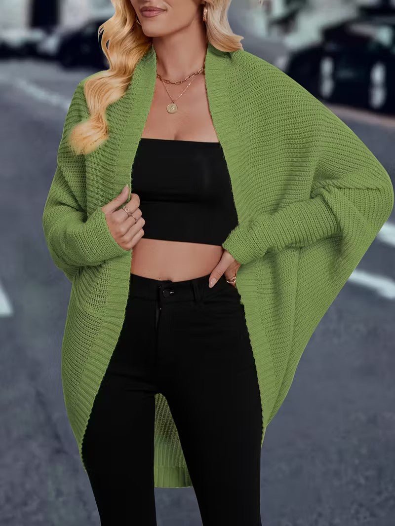 Women’s Long Open Front Cardigan - Women Knit Cardigan - Wild Eye Vision