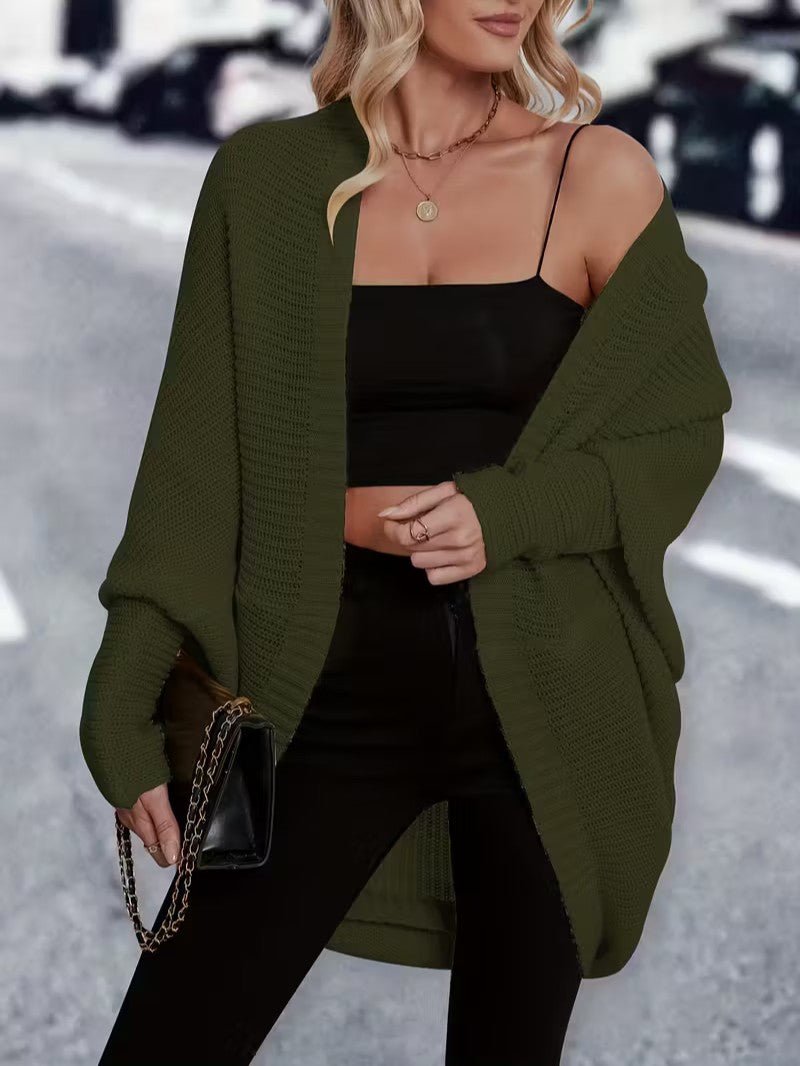 Women’s Long Open Front Cardigan - Women Knit Cardigan - Wild Eye Vision