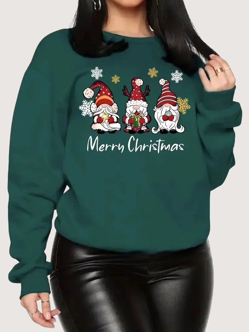 Women’s Merry Christmas Gnome Sweatshirt - Ladies Christmas Jumpers - Wild Eye Vision