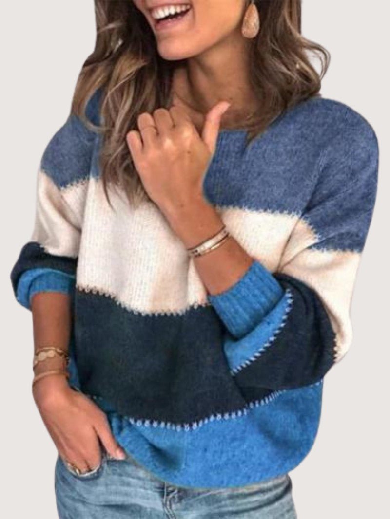 Women's Modern Color Block Jumper - Women Jumper - Wild Eye Vision