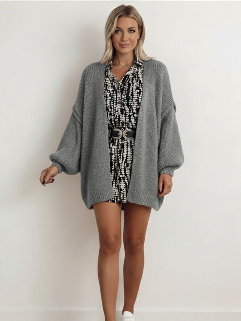 Women’s Oversized Open Knit Cardigan - Women Cardigan - Wild Eye Vision