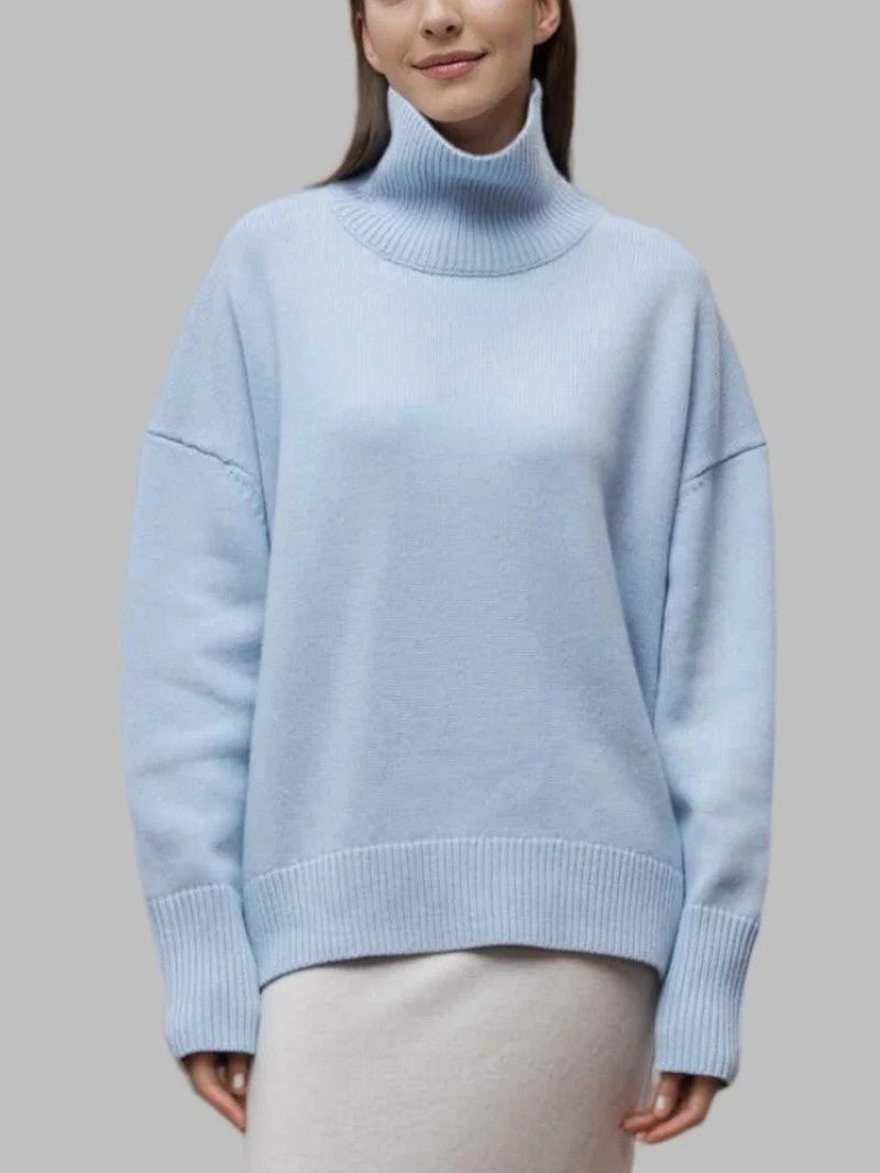 Women’s Oversized Turtleneck Jumper - Women Jumper - Wild Eye Vision