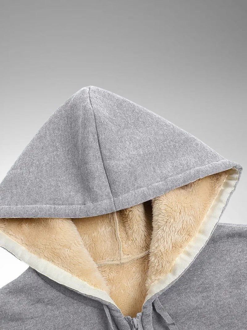 Women’s Plush Fleece - Lined Hooded Jacket - Women's Winter Jacket - Wild Eye Vision