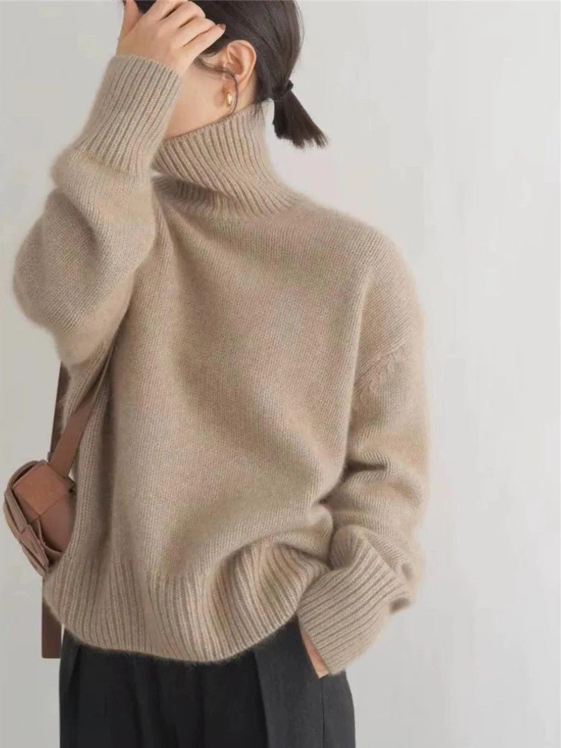 Women’s Relaxed Turtleneck Jumper - Women Jumper - Wild Eye Vision