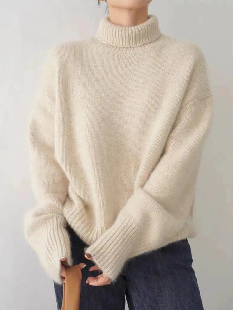 Women’s Relaxed Turtleneck Jumper - Women Jumper - Wild Eye Vision