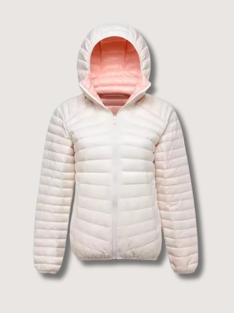 Women’s Reversible Hooded Transitional Jacket - Women's Puffer Jacket - Wild Eye Vision