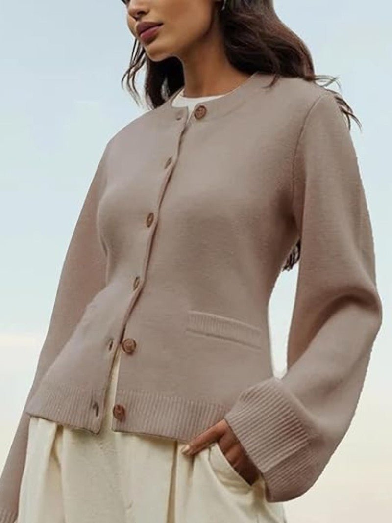 Women's Slim Fit Button Cardigan - Women Cardigan - Wild Eye Vision
