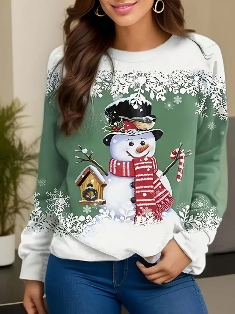 Women’s Snowman Christmas Jumper - Ladies Christmas Jumpers - Wild Eye Vision