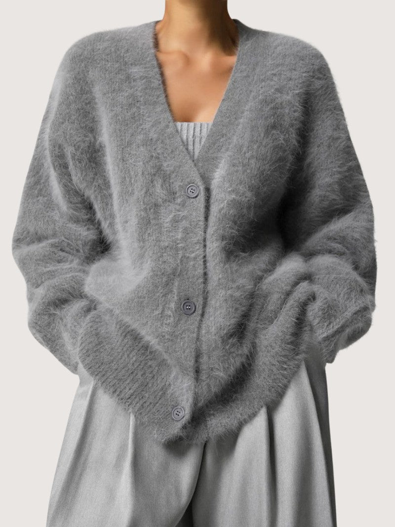 Women’s Soft V - Neck Knit Cardigan - Women Cardigan - Wild Eye Vision